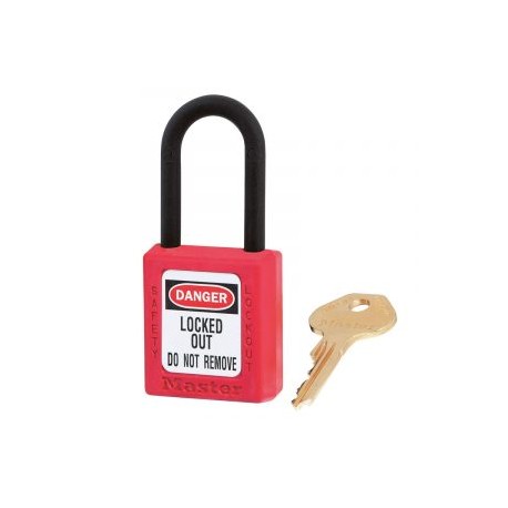 Candado termoplástico dieléctrico Master Lock 406RED