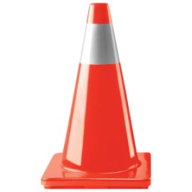 Cono de Vialidad naranja con reflejante 45 cm