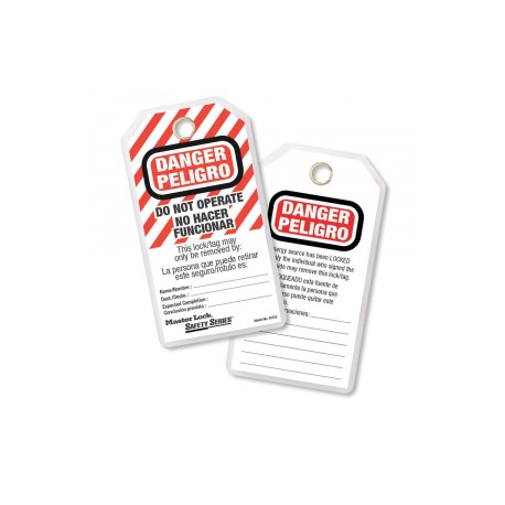 Etiquetas de seguridad “no operar” Master Lock 497AX